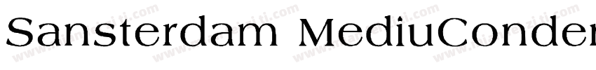 Sansterdam MediuCondensed字体转换